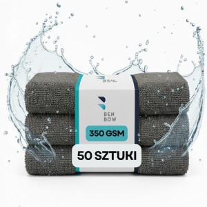 50x bezšvová mikrovláknová utierka 40x40 cm 350 g/m², univerzálna, rezaná laserom